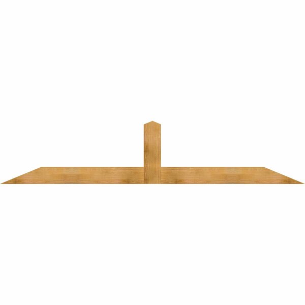 Ekena Millwork Portland Rough Sawn Timber Gable Bracket, Western Red Cedar, 108"W x 22"H x 4"D x 6"F, 5/12 Pitch GBW108X22X0406POR00RWR - main